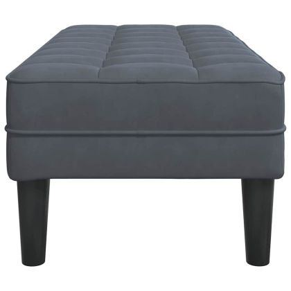 Пейка Тъмносив 113 x 57 x 39 см Кадифе