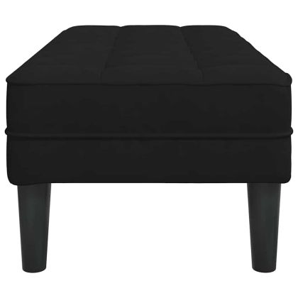 Пейка Черно 113 x 57 x 39 см Кадифе