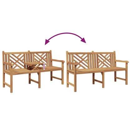 Пейка Друг Кафяво 150 x 60 x 90 см Тиково дърво масив