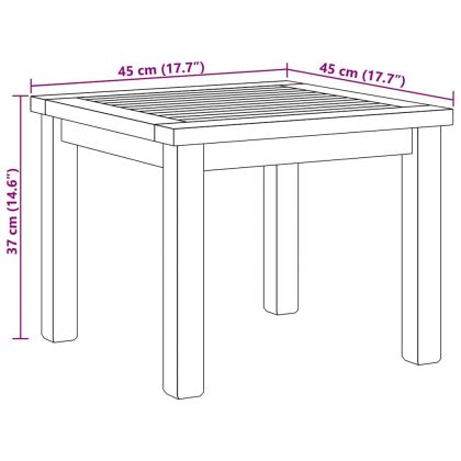 Масичка за кафе Кафяво 45 x 45 x 36 cm Тиково дърво масив