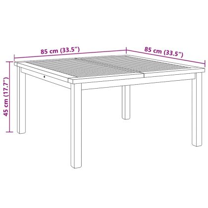 Масичка за кафе Кафяво 85 x 85 x 45 cm Тиково дърво масив