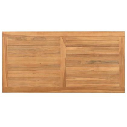 Масичка за кафе Кафяво 110 x 55 x 45 cm Тиково дърво масив