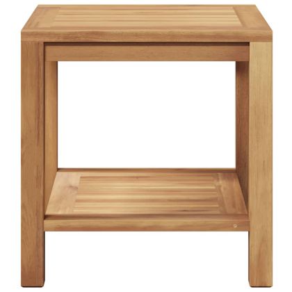 Масичка за кафе Кафяво 45 x 45 x 45 cm Тиково дърво масив