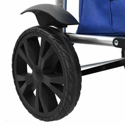 Пазарски тролей Синьо 36.5 x 46.5 x 100.5 см Оксфордска тъкан