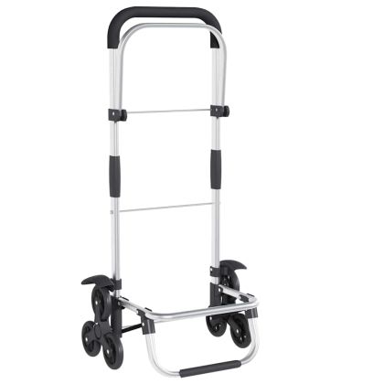 Пазарски тролей Черно 47 x 39 x 100.5 см Оксфордска тъкан