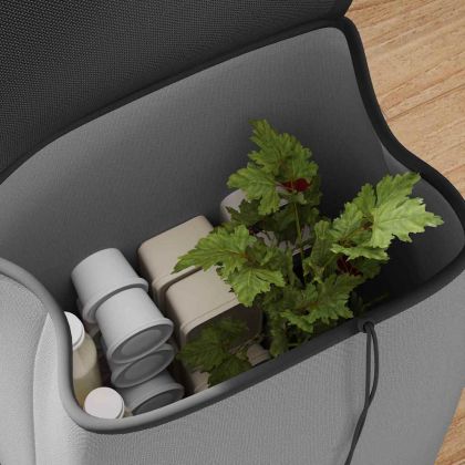 Пазарски тролей Сив 35 x 28 x 92 см Оксфордска тъкан