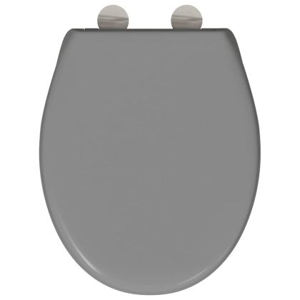 Бързо освобождаваща тоалетна седалка Сив 44.8 x 37.3 x 4.2 см