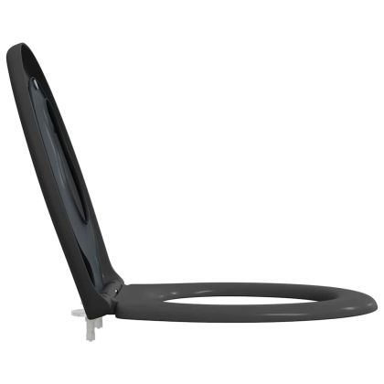 Бързо освобождаваща тоалетна седалка Антрацит