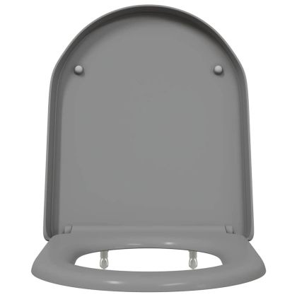Бързо освобождаваща тоалетна седалка Сив 46.2 x 36 x 4.3 см