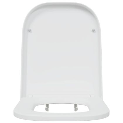 Бързо освобождаваща тоалетна седалка Бяло 44.5 x 35 x 3.6 см