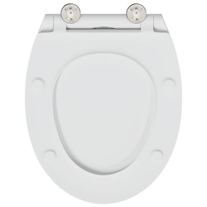 Тоалетна с бързо освобождаване, подходяща за седалка Бяло