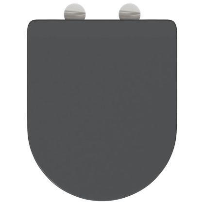 Бързо освобождаваща тоалетна седалка Антрацит