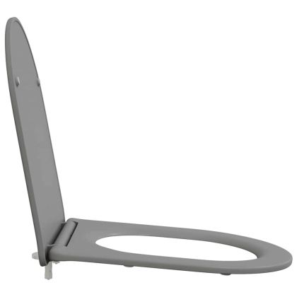 Бързо освобождаваща тоалетна седалка Сив 44 x 36.4 x 3.4 см
