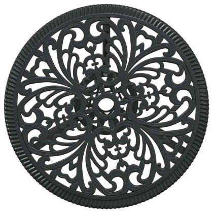 Градински бистро комплект 3 pcs Черно Алуминий