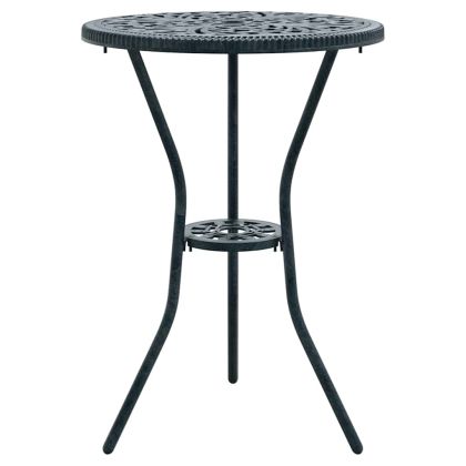 Градински бистро комплект 3 pcs Зелен Алуминий