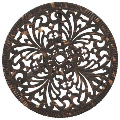 Градински бистро комплект 3 pcs Бронзов Алуминий