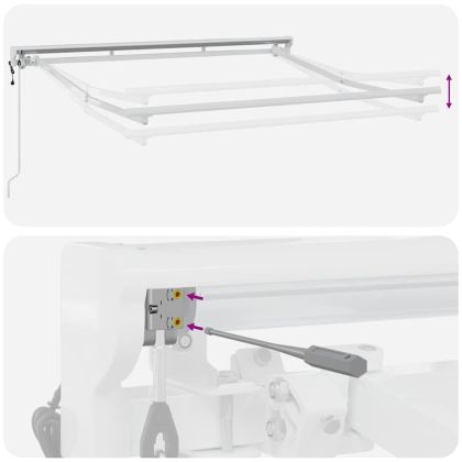 Рамка за сенник Бяло 2.5 x 2 m