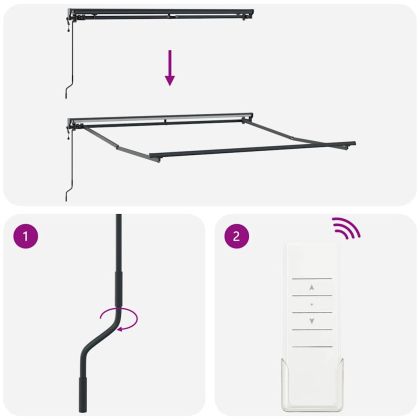 Рамка за сенник Антрацит 3,5 x 2,5 m