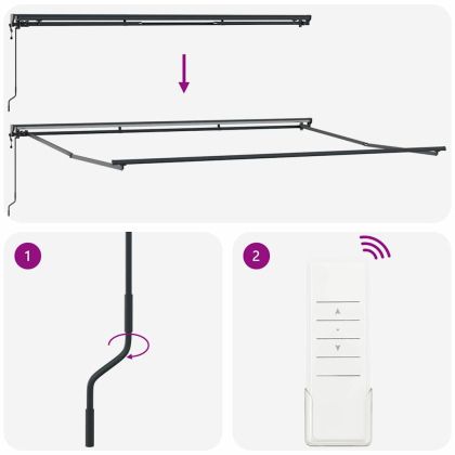 Рамка за сенник Антрацит 4,5 × 3 m