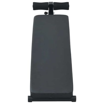 Бенч за седящи преси Черно 124 x 33.5 x 55 см