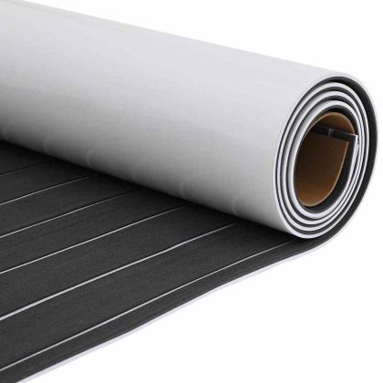 Корабно покритие тъмносиво и бяло 240 x 90 см EVA пяна