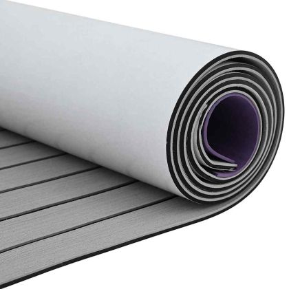 Корабно покритие светлосиво и черно 240 x 60 cm EVA пяна