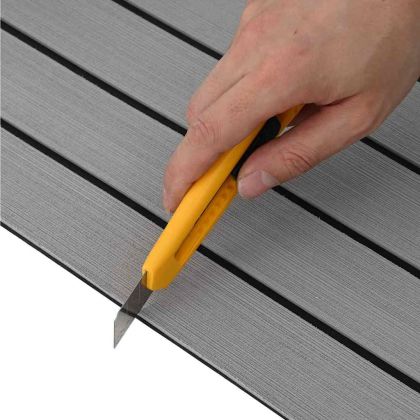 Корабно покритие светлосиво и черно 240 x 60 cm EVA пяна