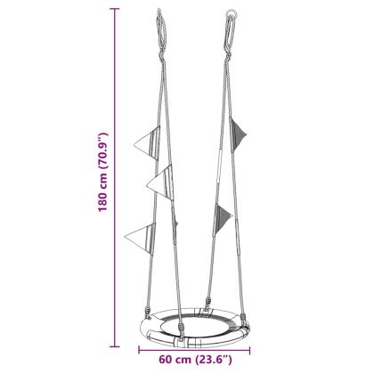 Гнездо за пързалка Синьо 60 x 60 x 180 см Полиестер