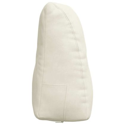 Възглавница за гръб Крем 80 x 24 x 50 см Кадифе