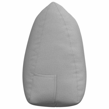 Възглавница за гръб Облачно сиво 140 x 24 x 50 см текстил