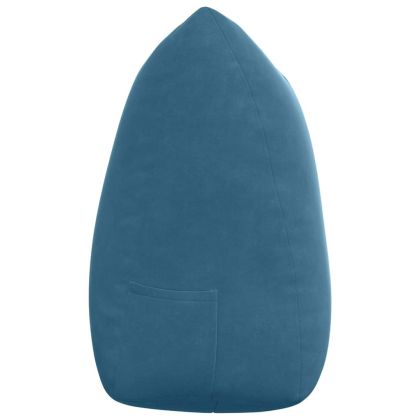 Възглавница за гръб Синьо 140 x 24 x 50 см Кадифе