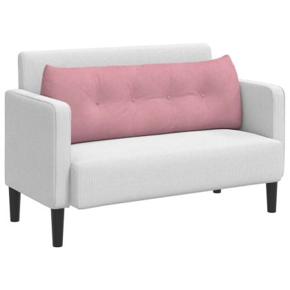 Възглавница за гръб Розово 140 x 24 x 50 см Кадифе