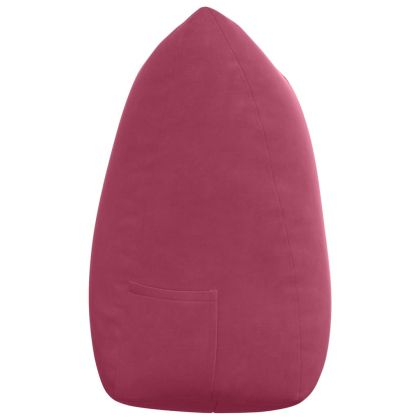 Възглавница за гръб Виненочервен 140 x 24 x 50 см Кадифе