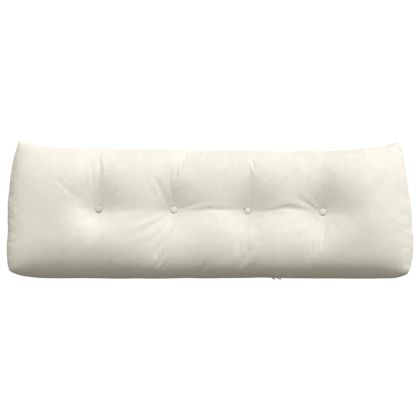 Възглавница за гръб Крем 140 x 24 x 50 см Кадифе