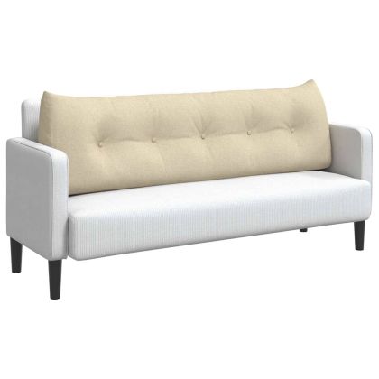 Възглавница за гръб Крем 160 x 24 x 50 см текстил