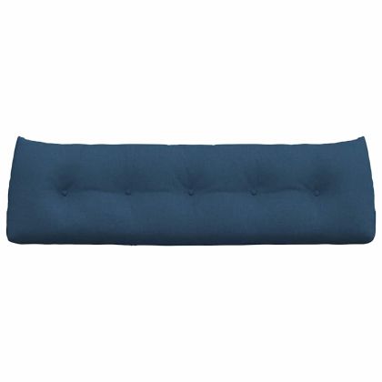 Възглавница за гръб Синьо 160 x 24 x 50 см текстил
