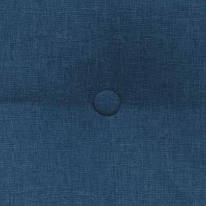 Възглавница за гръб Синьо 160 x 24 x 50 см текстил