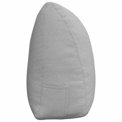 Възглавница за гръб Облачно сиво 160 x 24 x 50 см текстил