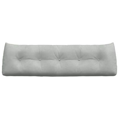 Възглавница за гръб Светлосиво 160 x 24 x 50 см Кадифе