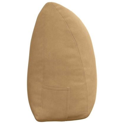 Възглавница за гръб Кафяво 160 x 24 x 50 см Кадифе