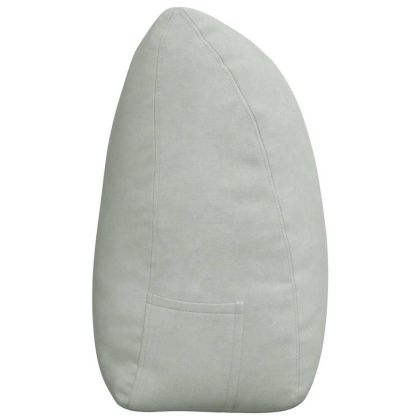 Възглавница за гръб Светлосиво 180 x 24 x 50 см Кадифе