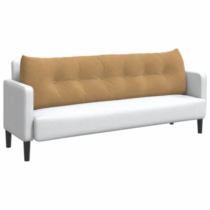 Възглавница за гръб Кафяво 180 x 24 x 50 см Кадифе