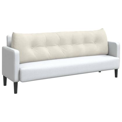 Възглавница за гръб Крем 180 x 24 x 50 см Кадифе