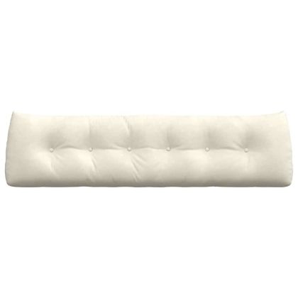 Възглавница за гръб Крем 180 x 24 x 50 см Кадифе