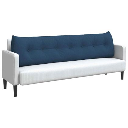 Възглавница за гръб Синьо 200 x 24 x 50 см текстил