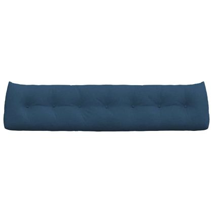 Възглавница за гръб Синьо 200 x 24 x 50 см текстил