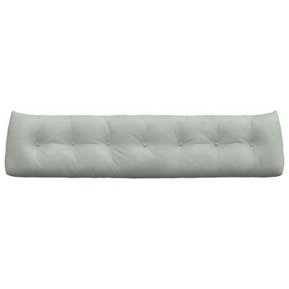 Възглавница за гръб Светлосиво 200 x 24 x 50 см Кадифе