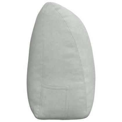 Възглавница за гръб Светлосиво 200 x 24 x 50 см Кадифе