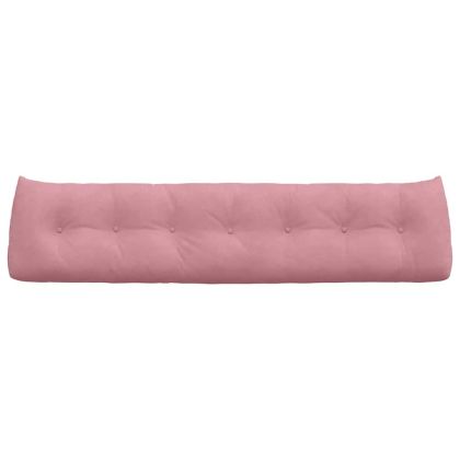 Възглавница за гръб Розово 200 x 24 x 50 см Кадифе