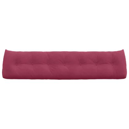 Възглавница за гръб Виненочервен 200 x 24 x 50 см Кадифе